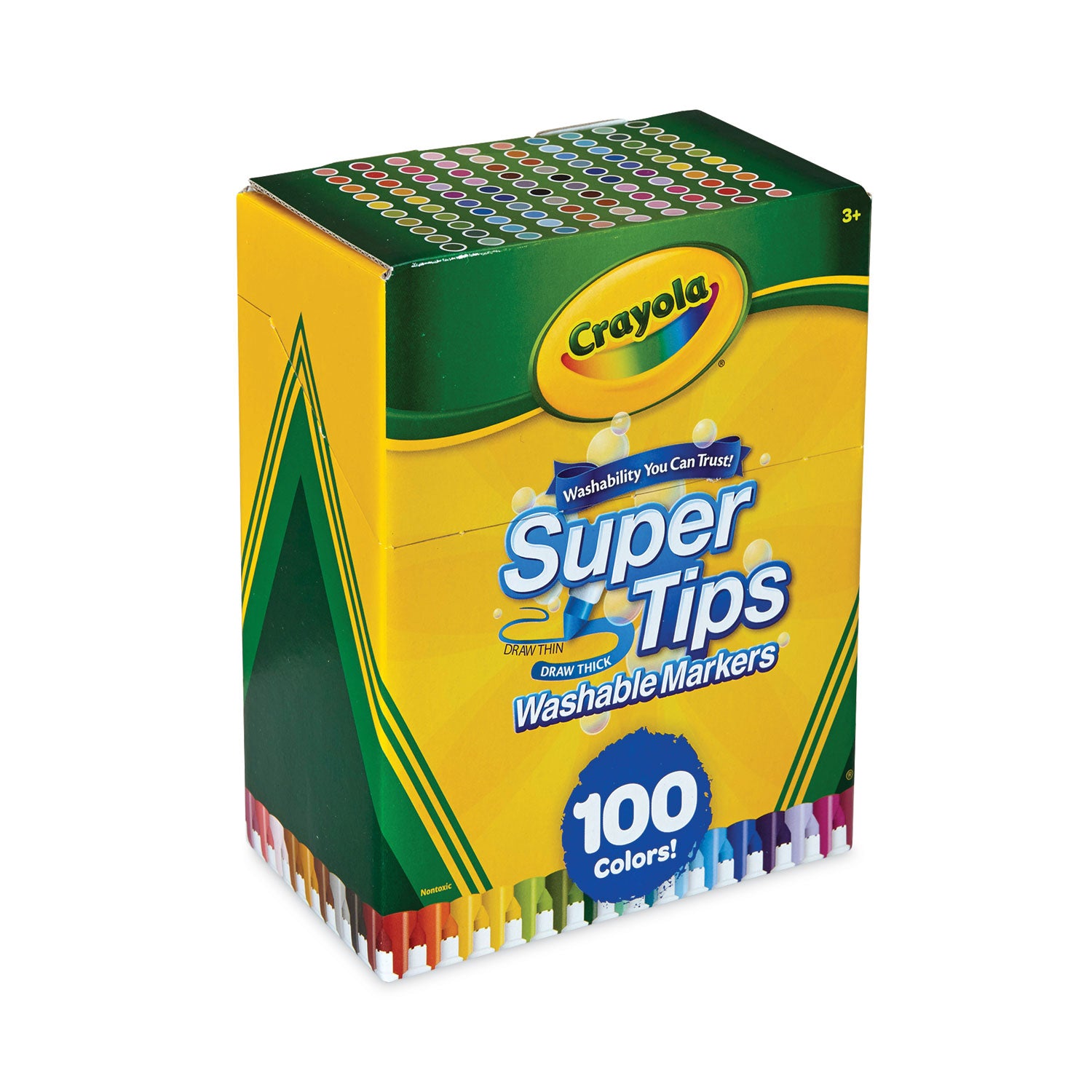 super-tips-washable-markers-fine-broad-bullet-tips-assorted-colors-100-set_cyo585100 - 3