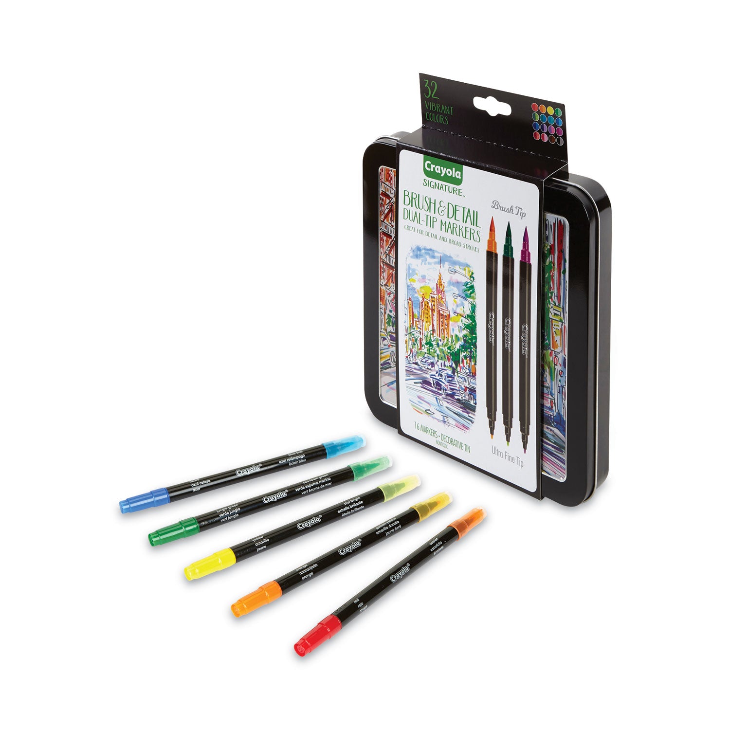 brush-and-detail-dual-ended-markers-extra-fine-brush-bullet-tips-assorted-colors-16-set_cyo586501 - 5