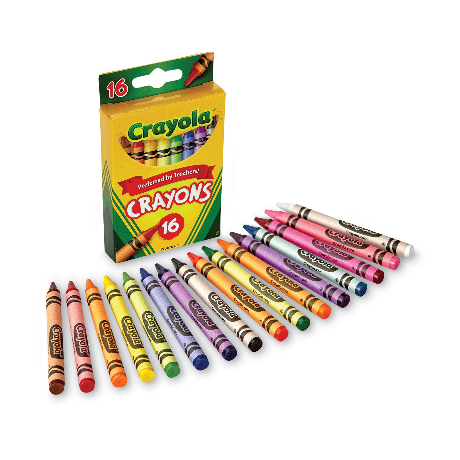Classic Color Crayons, Peggable Retail Pack, 16 Colors/Pack - 