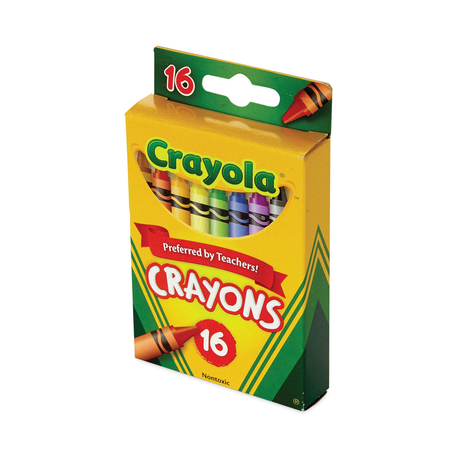 Classic Color Crayons, Peggable Retail Pack, 16 Colors/Pack - 