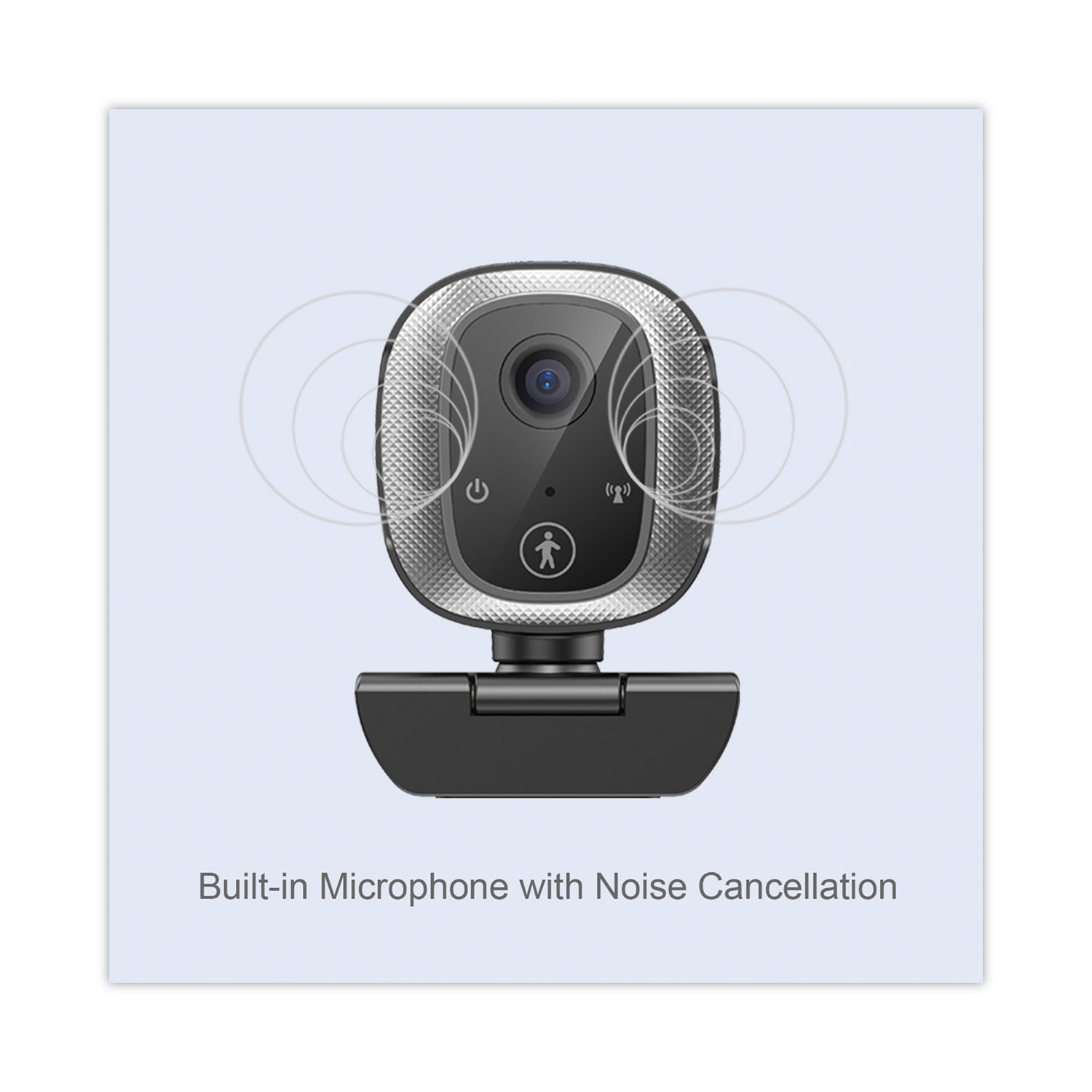 CyberTrack M1 HD Fixed Focus USB Webcam with AI Motion/Facial Tracking, 1920 Pixels x 1080 Pixels, 2.1 Mpixels, Black/Silver