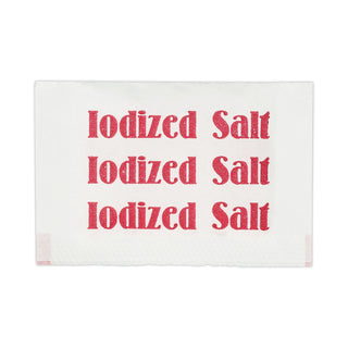 Iodized Salt Packets, 0.75 g Packet, 3,000/Box