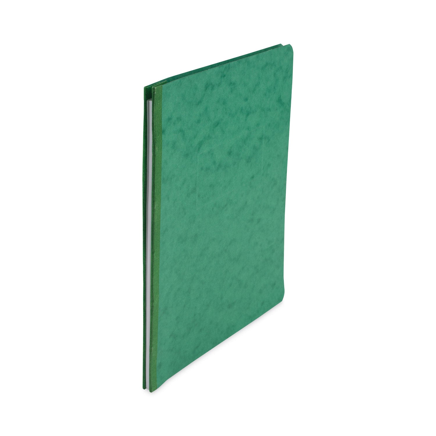 Pressboard Report Cover with Tyvek Reinforced Hinge, Two-Piece Prong Fastener, 3" Capacity, 8.5 x 11, Dark Green/Dark Green - 