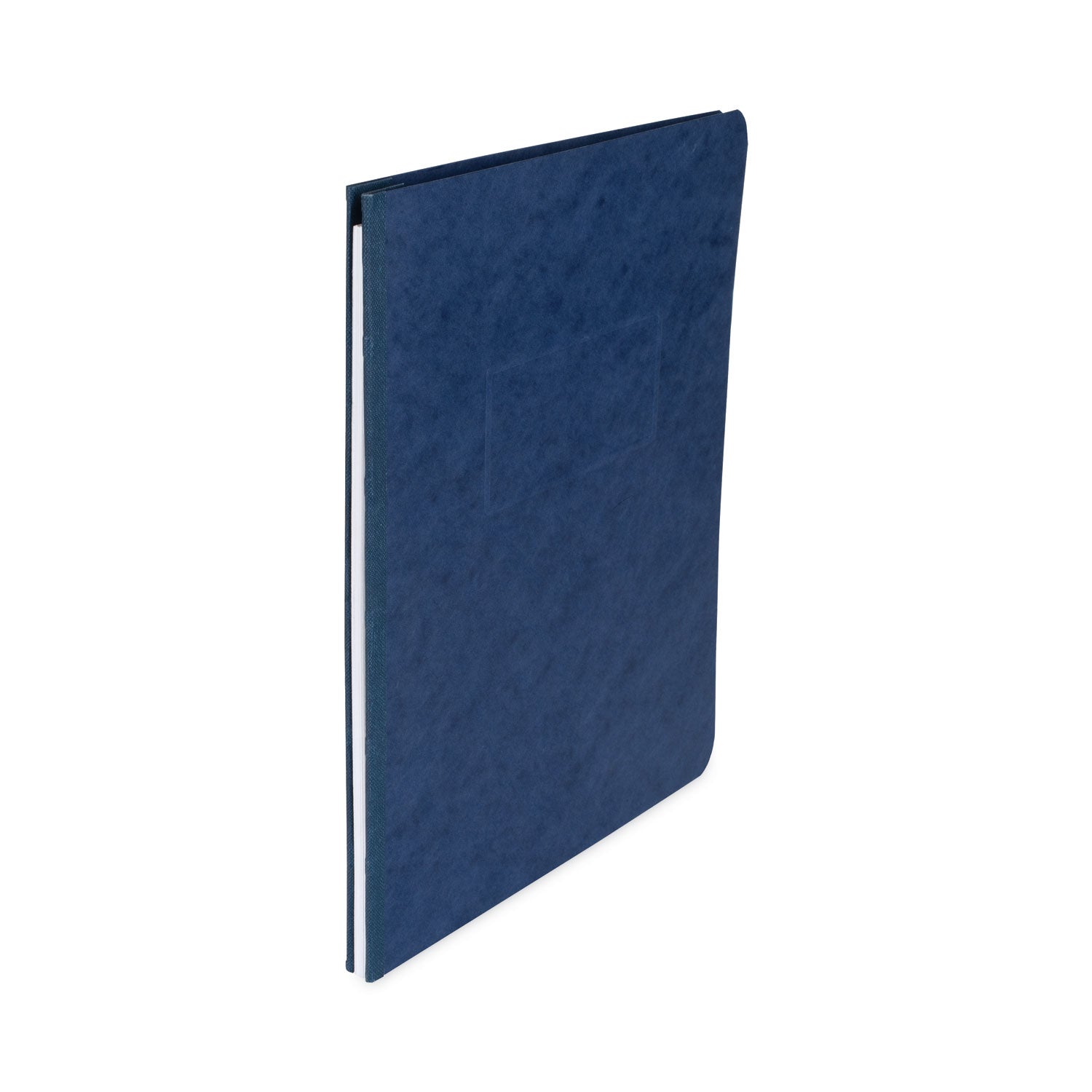 Pressboard Report Cover with Tyvek Reinforced Hinge, Two-Piece Prong Fastener, 3" Capacity, 8.5 x 11, Dark Blue/Dark Blue - 