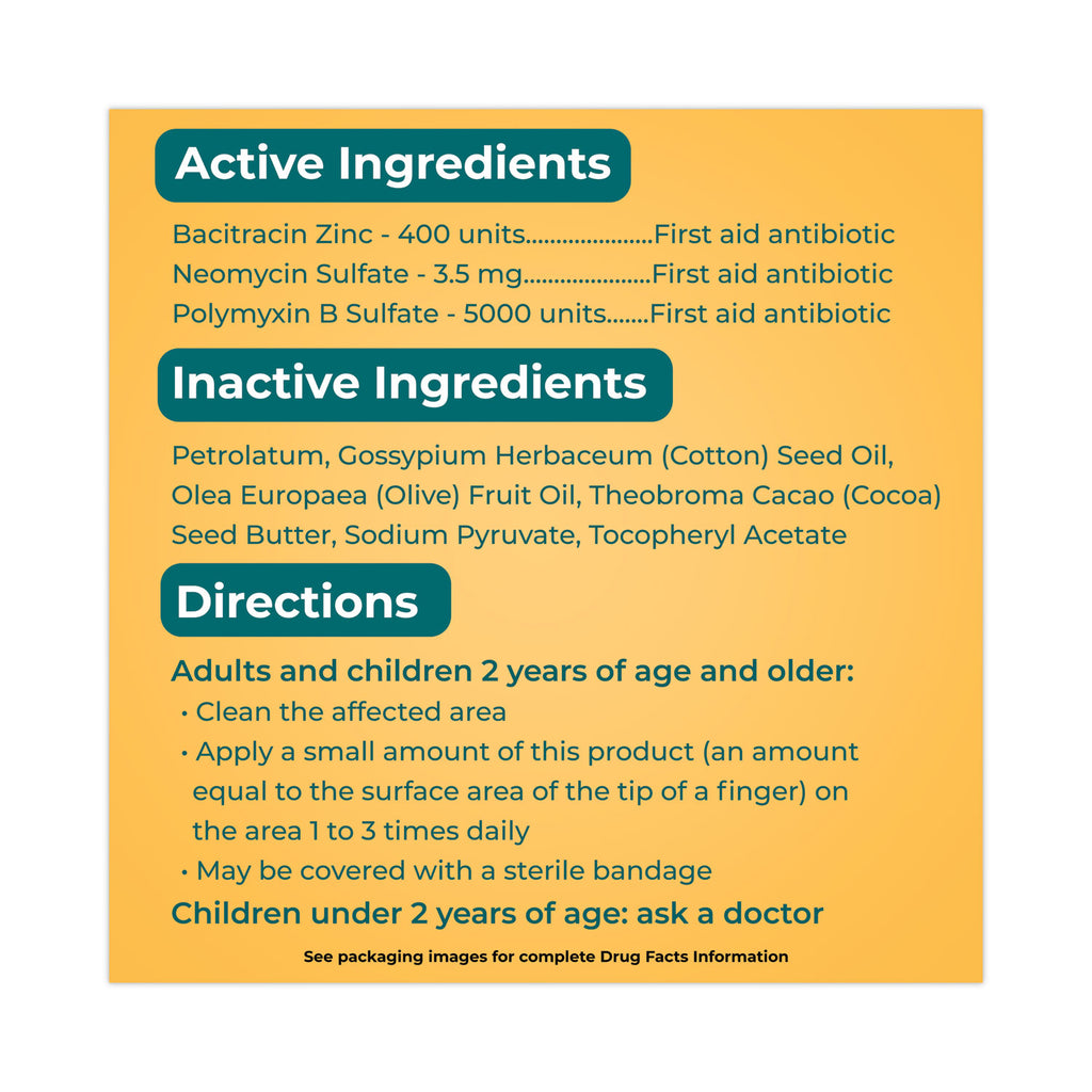 Antibiotic Ointment, 0.03 oz Packet, 144/Box