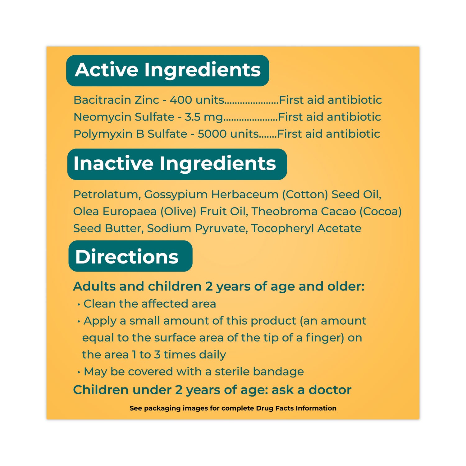 Antibiotic Ointment, 0.03 oz Packet, 144/Box