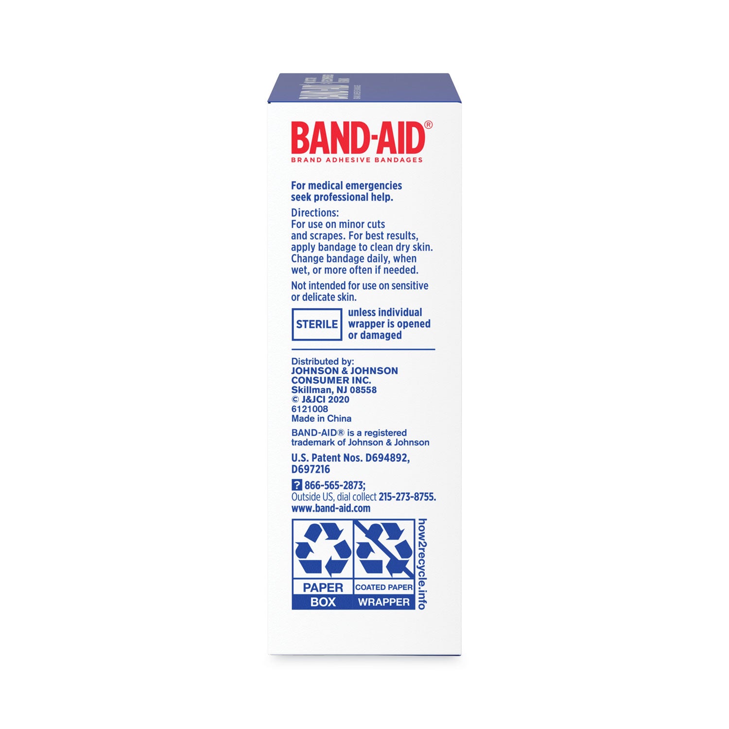 Flexible Fabric Adhesive Tough Strip Bandages, 1 x 4, 20/Box - 