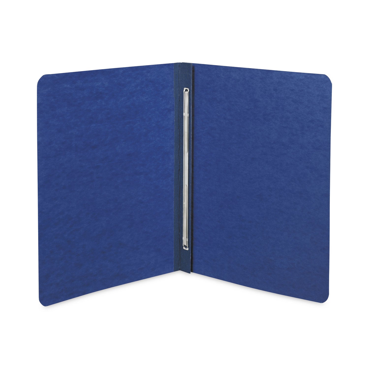 Pressboard Report Cover with Tyvek Reinforced Hinge, Two-Piece Prong Fastener, 3" Capacity, 8.5 x 11, Dark Blue/Dark Blue - 