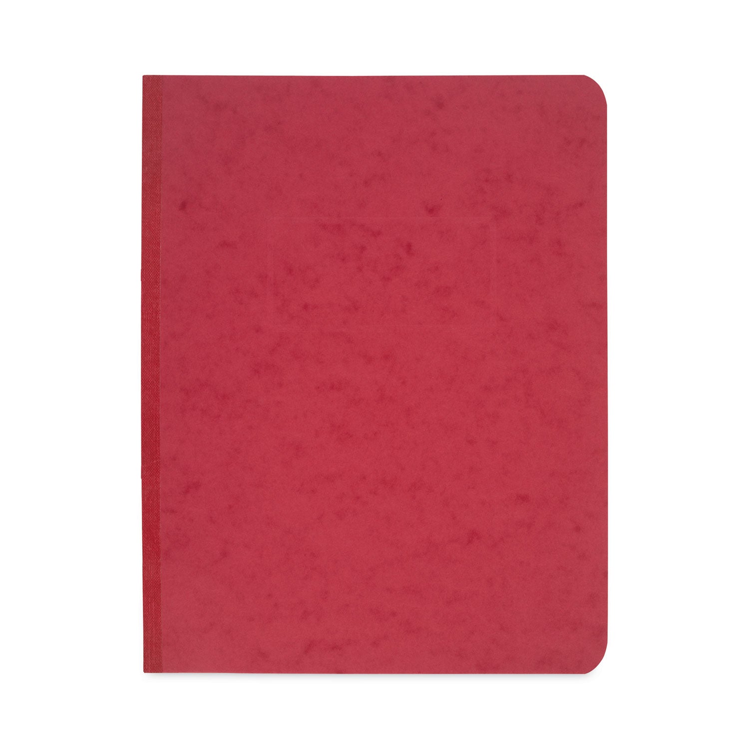 Pressboard Report Cover with Tyvek Reinforced Hinge, Two-Piece Prong Fastener, 3" Capacity, 8.5 x 11, Red/Red