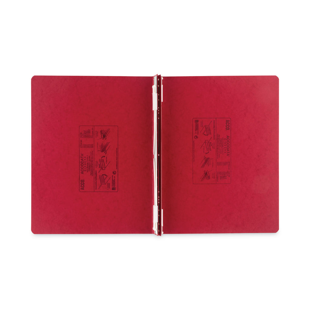 PRESSTEX Covers with Storage Hooks, 2 Posts, 6" Capacity, 14.88 x 11, Executive Red