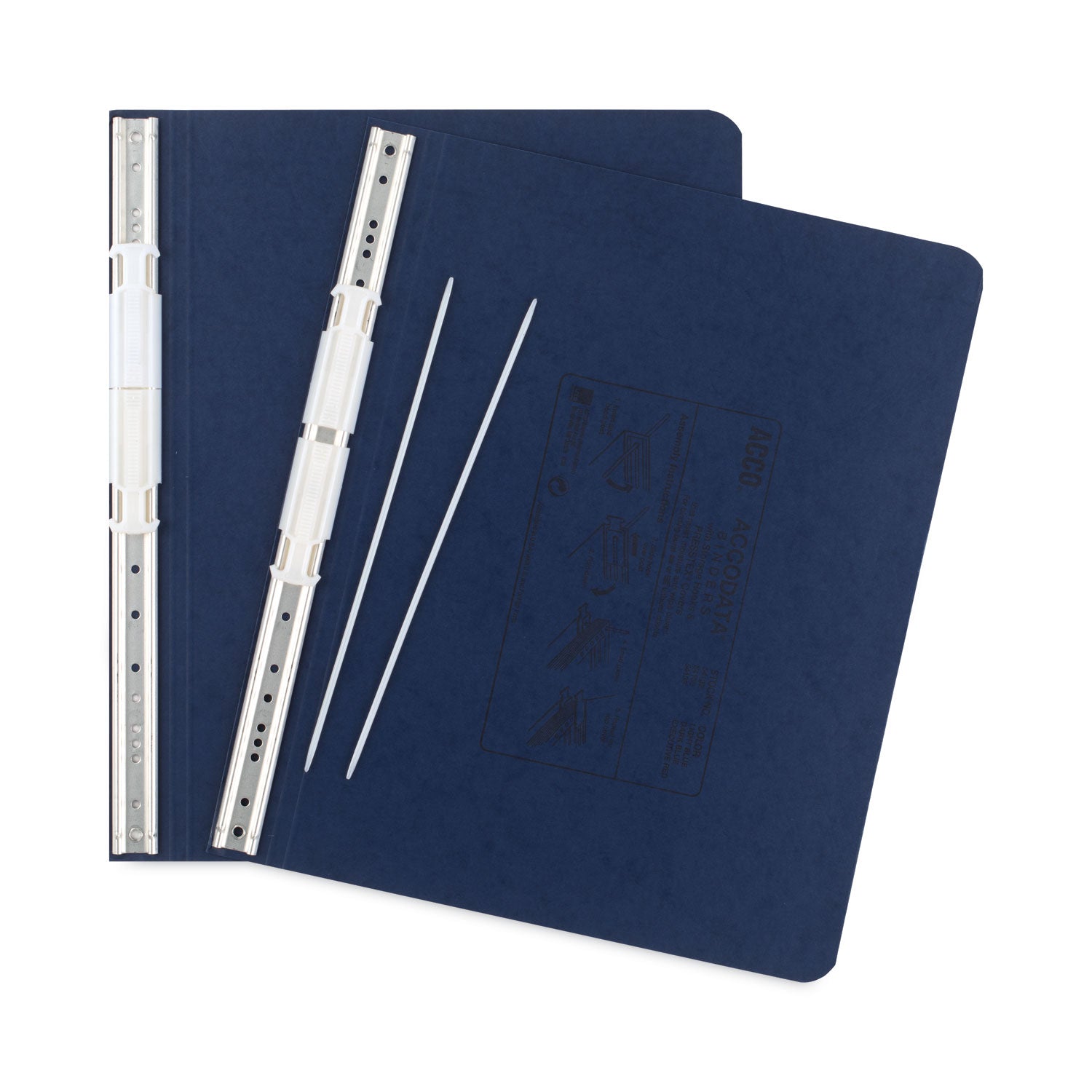 PRESSTEX Covers with Storage Hooks, 2 Posts, 6" Capacity, 12 x 8.5, Dark Blue - 
