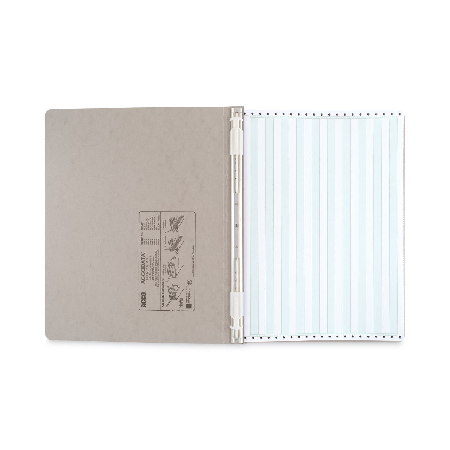 PRESSTEX Covers with Storage Hooks, 2 Posts, 6" Capacity, 14.88 x 11, Light Gray - 