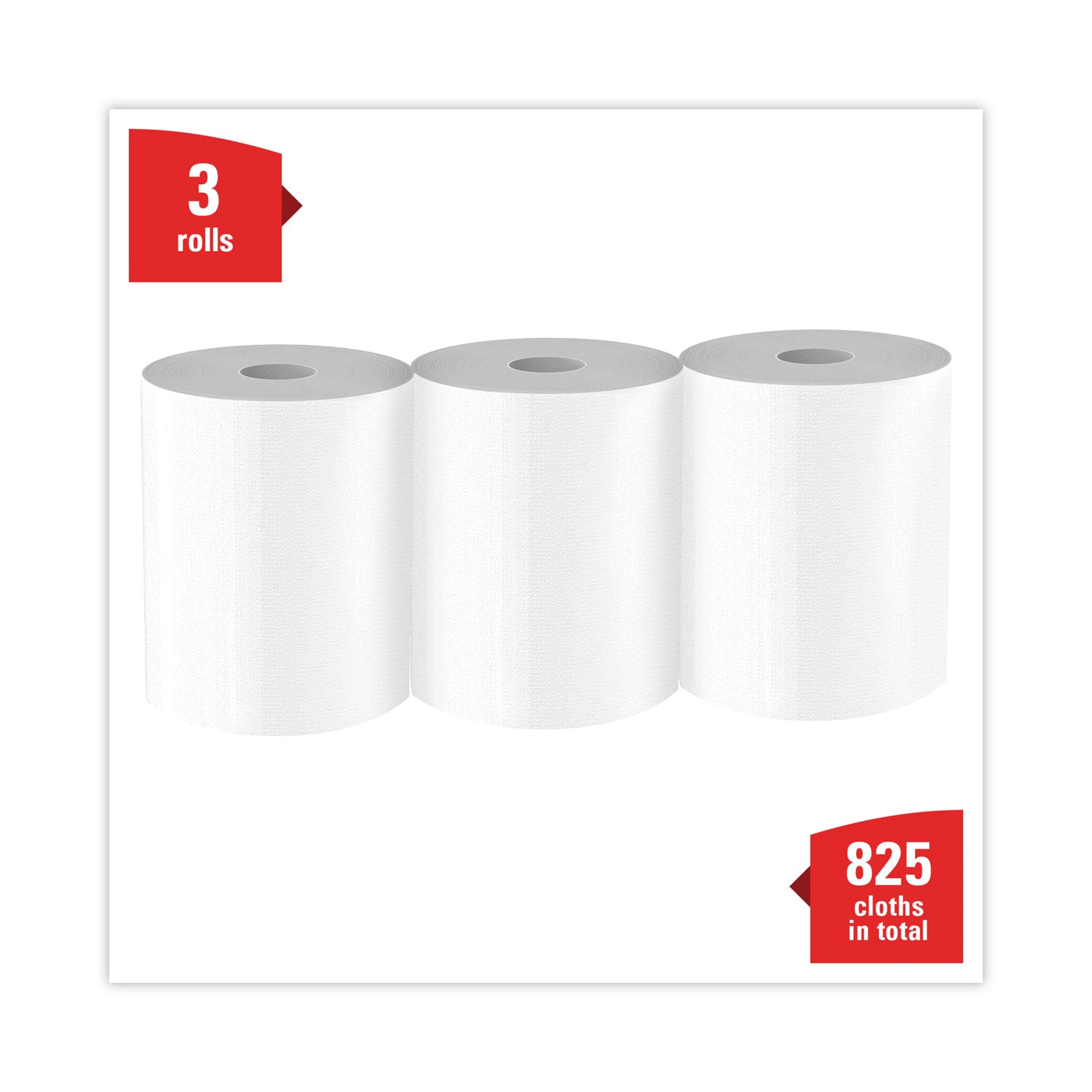 X70 Cloths, Center-Pull, 9.8 x 12.2, White, 275/Roll, 3 Rolls/Carton - 