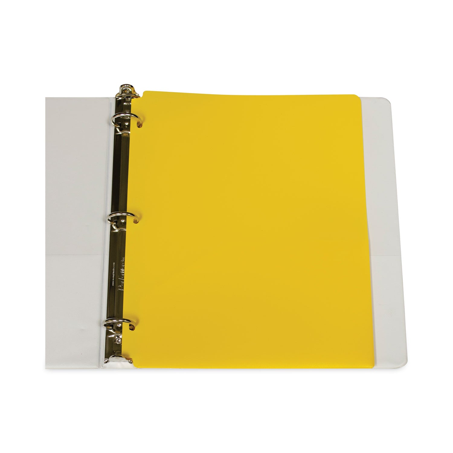 two-pocket-heavyweight-poly-portfolio-folder-3-hole-punch-11-x-85-yellow-25-box_cli33936bx - 3