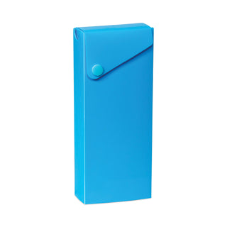 Slider Pencil Case, 11.43 x 9.5 x 0.6, Sandy Gray, Seafoam Green, Seaside Blue, Sunset Red, Sunny Yellow, 24/Carton