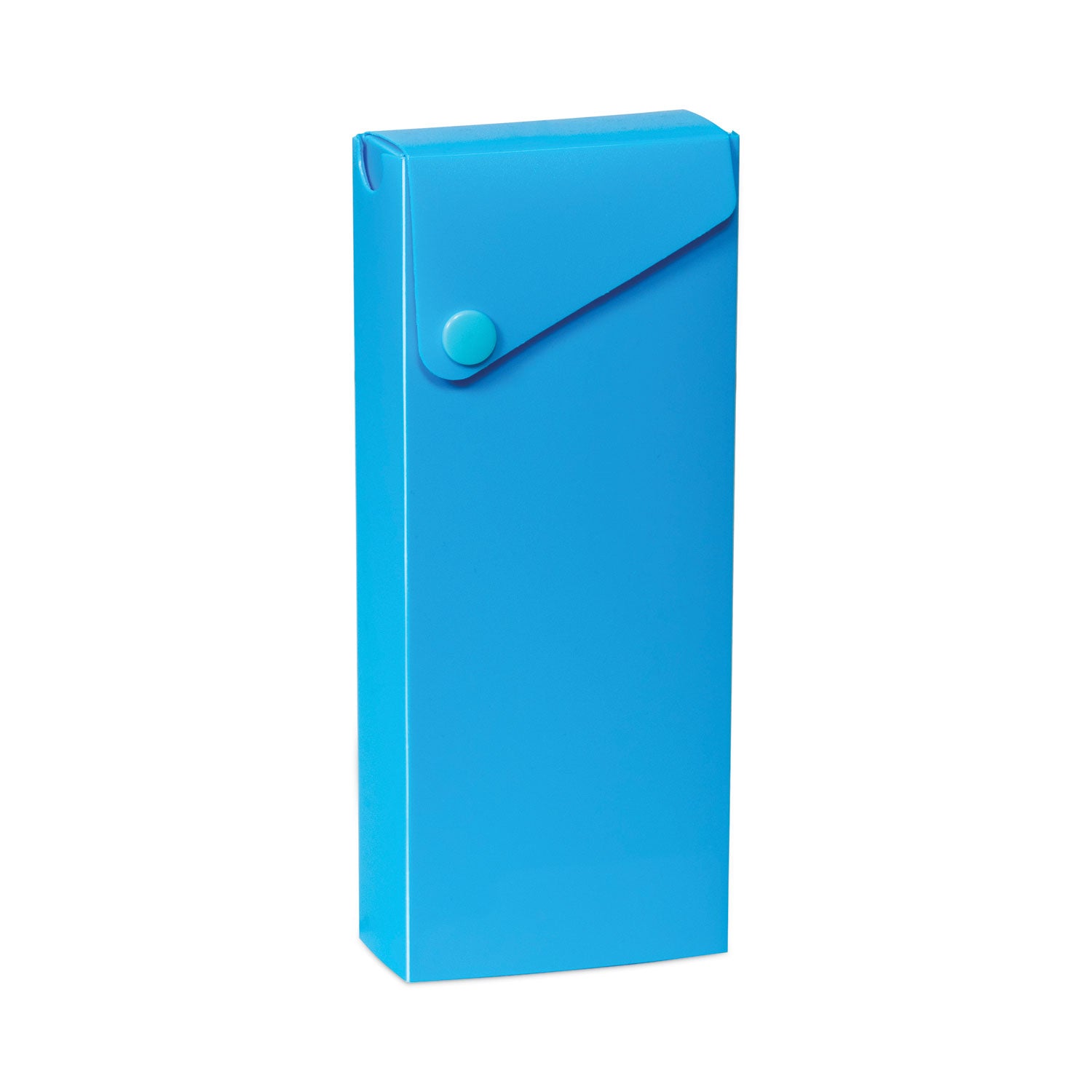 Slider Pencil Case, 11.43 x 9.5 x 0.6, Sandy Gray, Seafoam Green, Seaside Blue, Sunset Red, Sunny Yellow, 24/Carton