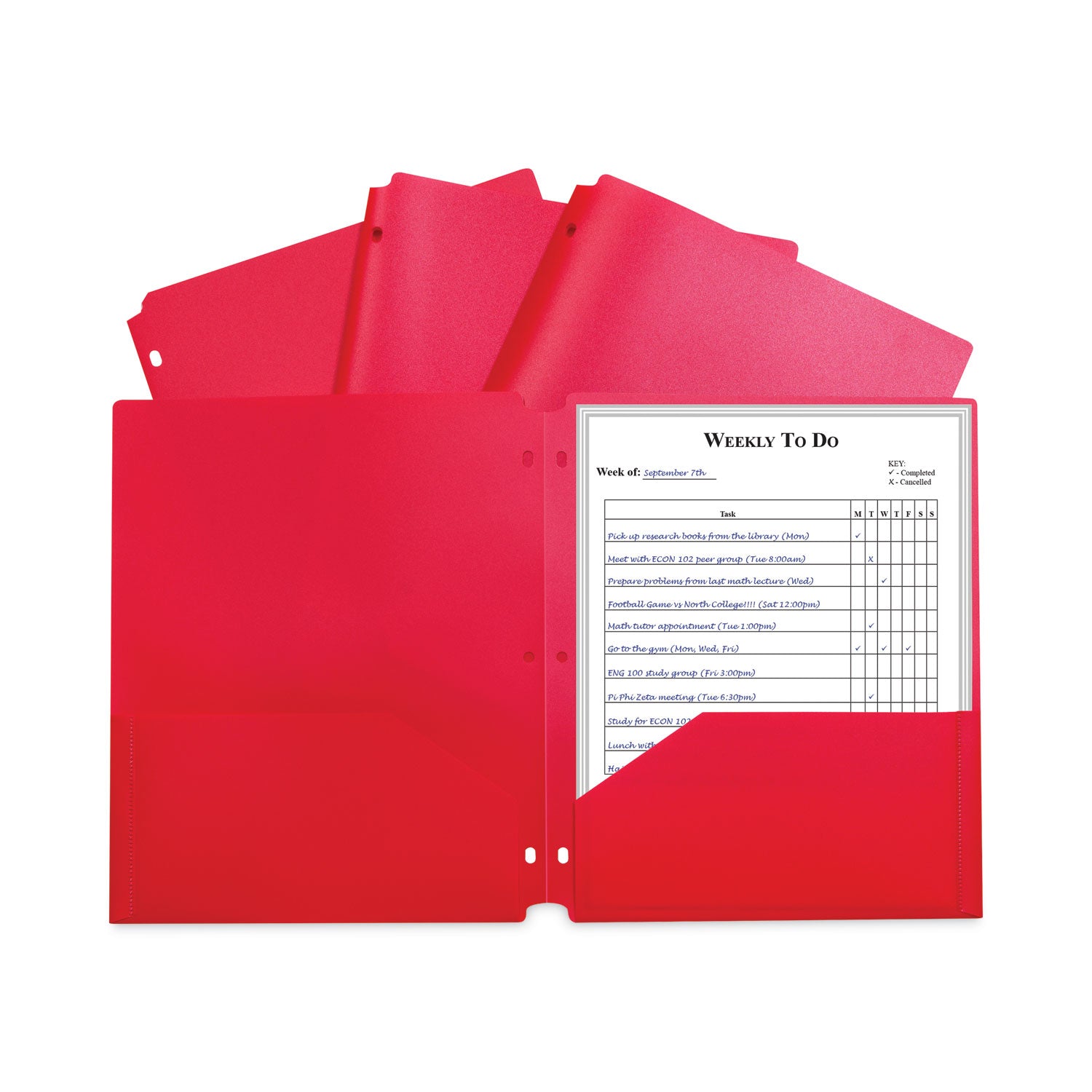 two-pocket-heavyweight-poly-portfolio-folder-3-hole-punch-11-x-85-red-25-box_cli33934bx - 1