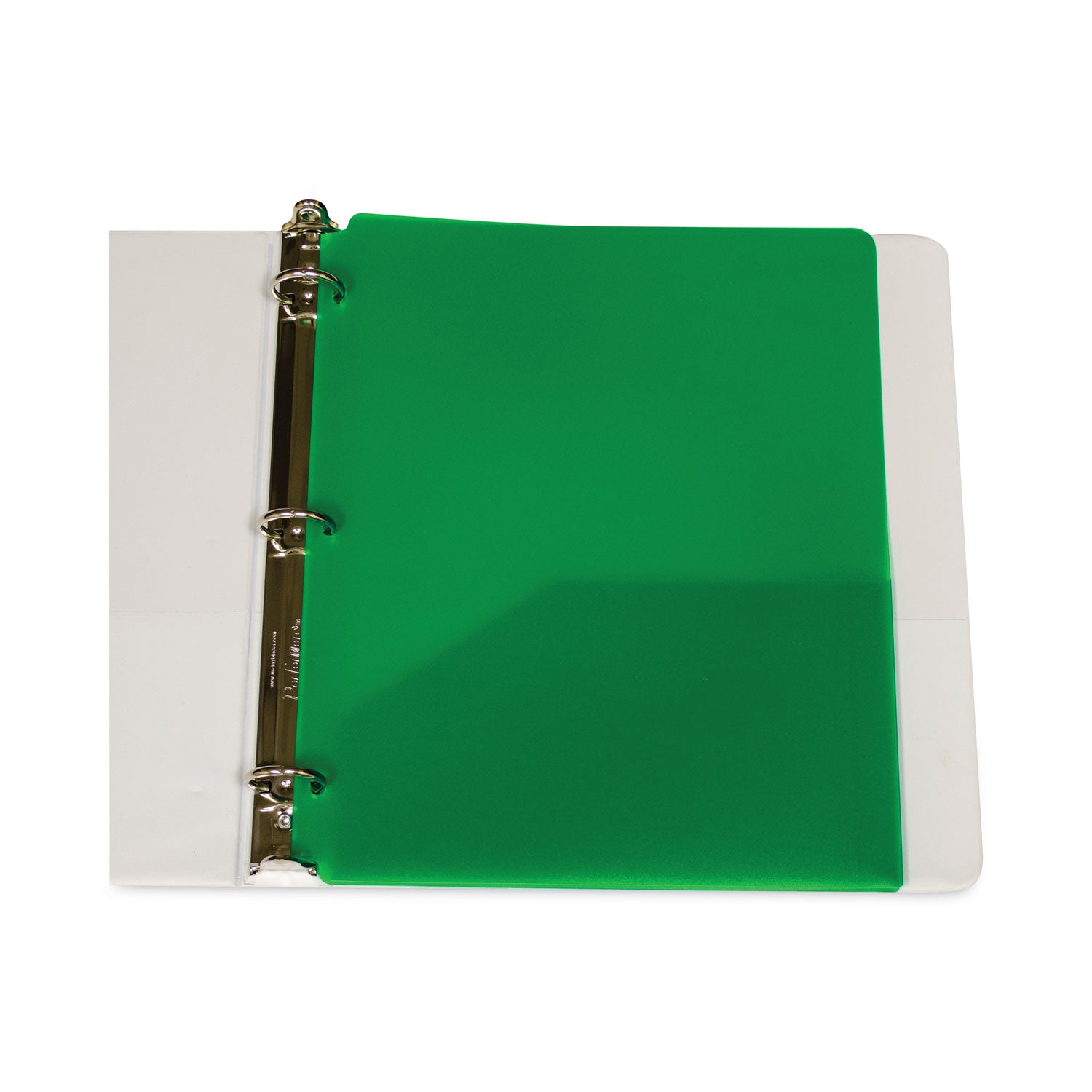 two-pocket-heavyweight-poly-portfolio-folder-3-hole-punch-11-x-85-green-25-box_cli33933bx - 5