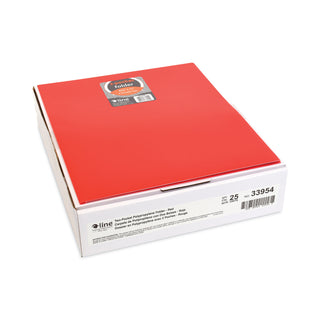 Two-Pocket Heavyweight Poly Portfolio Folder, 11 x 8.5, Red, 25/Box