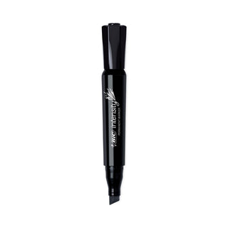 Intensity Chisel Tip Permanent Marker, Broad Chisel Tip, Tuxedo Black, Dozen - 