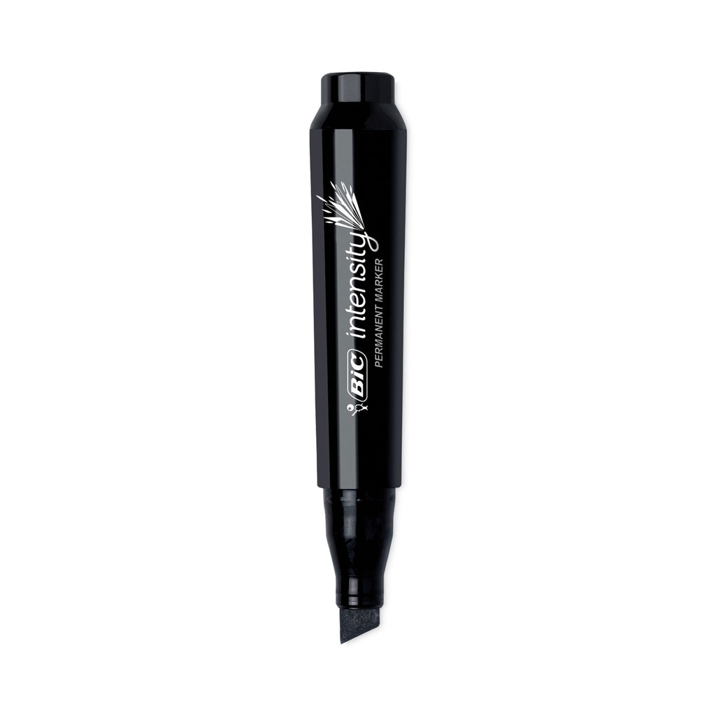 Intensity Chisel Tip Permanent Marker, Broad Chisel Tip, Tuxedo Black, Dozen - 