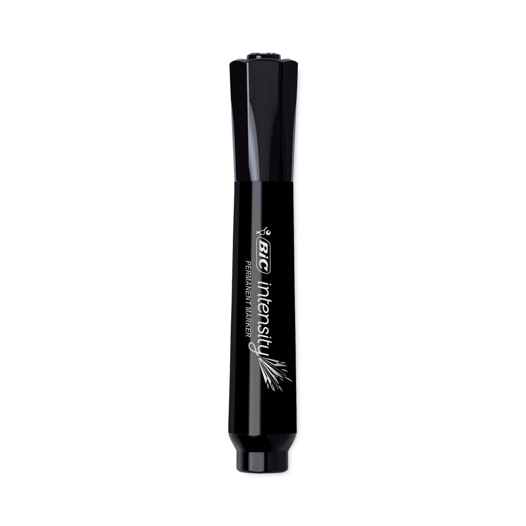Intensity Chisel Tip Permanent Marker, Broad Chisel Tip, Tuxedo Black, Dozen - 