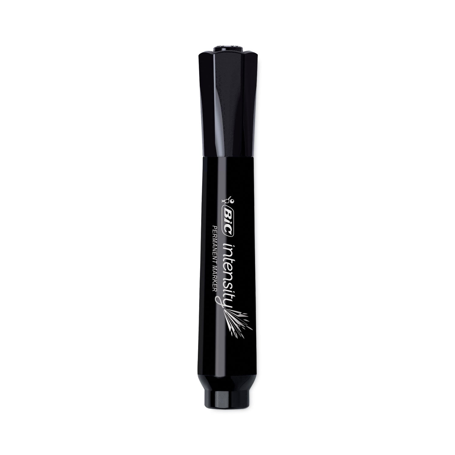 Intensity Chisel Tip Permanent Marker, Broad Chisel Tip, Tuxedo Black, Dozen - 