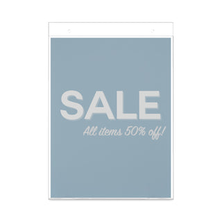 Classic Image Wall-Mount Sign Holder, Portrait, 8.5 x 11, Clear