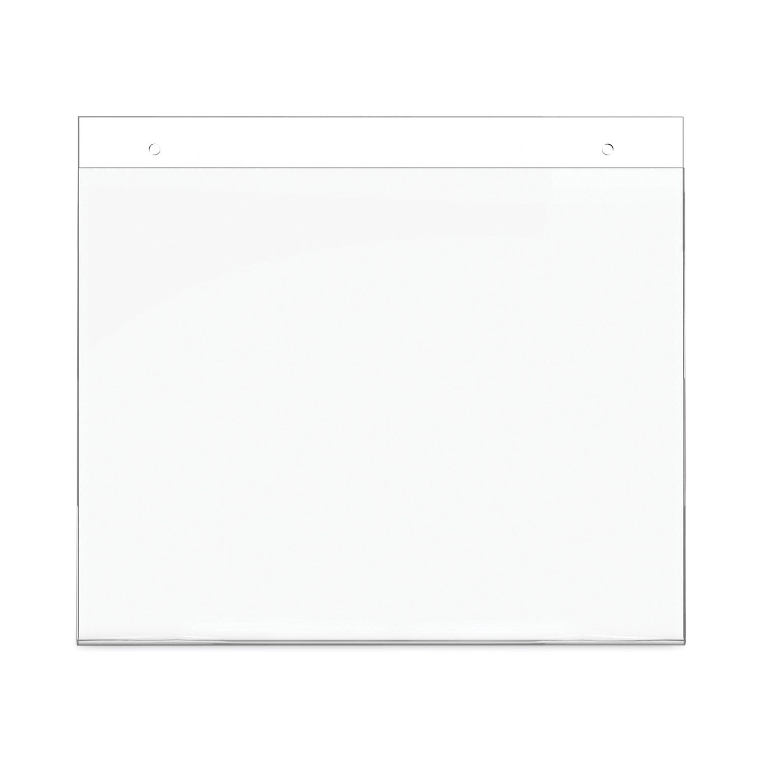 Classic Image Wall-Mount Sign Holder, Landscape, 11 x 8.5, Clear
