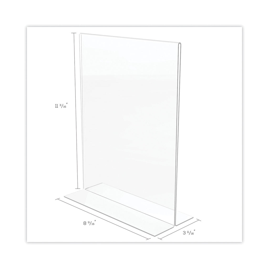 Classic Image Double-Sided Sign Holder, 8.5 x 11 Insert, Clear