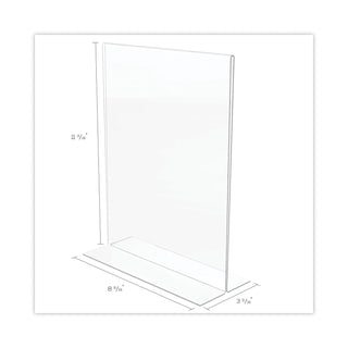 Classic Image Double-Sided Sign Holder, 8.5 x 11 Insert, Clear