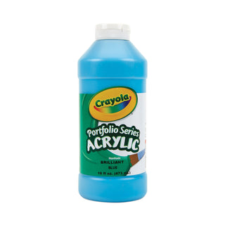Crayola Portfolio Series Acrylic Paint - 16 fl oz - 1 Each - Brilliant Blue