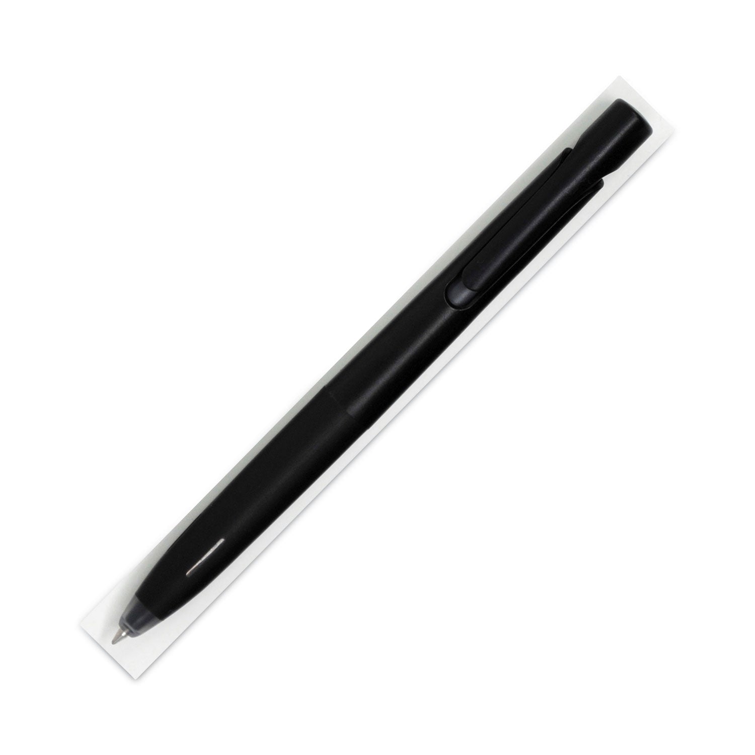 blen-gel-pen-retractable-fine-07-mm-black-ink-black-barrel-dozen_zeb41410 - 3