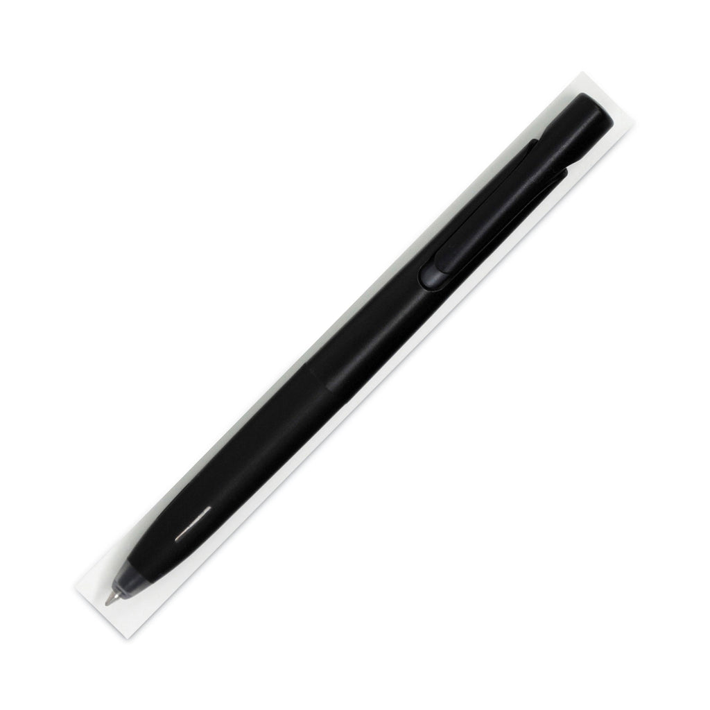 bLen Gel Pen, Retractable, Fine 0.7 mm, Black Ink, Black Barrel, Dozen