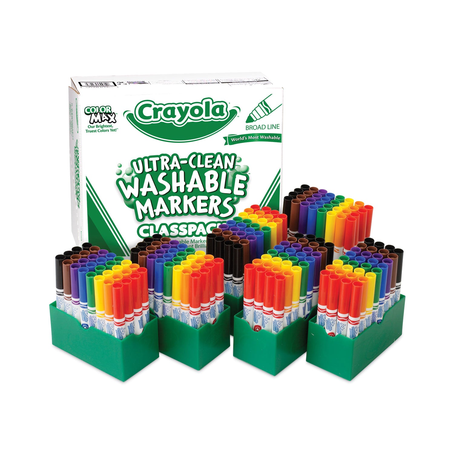 ultra-clean-washable-marker-classpack-broad-bullet-tip-8-assorted-colors-192-pack_cyo588208 - 4