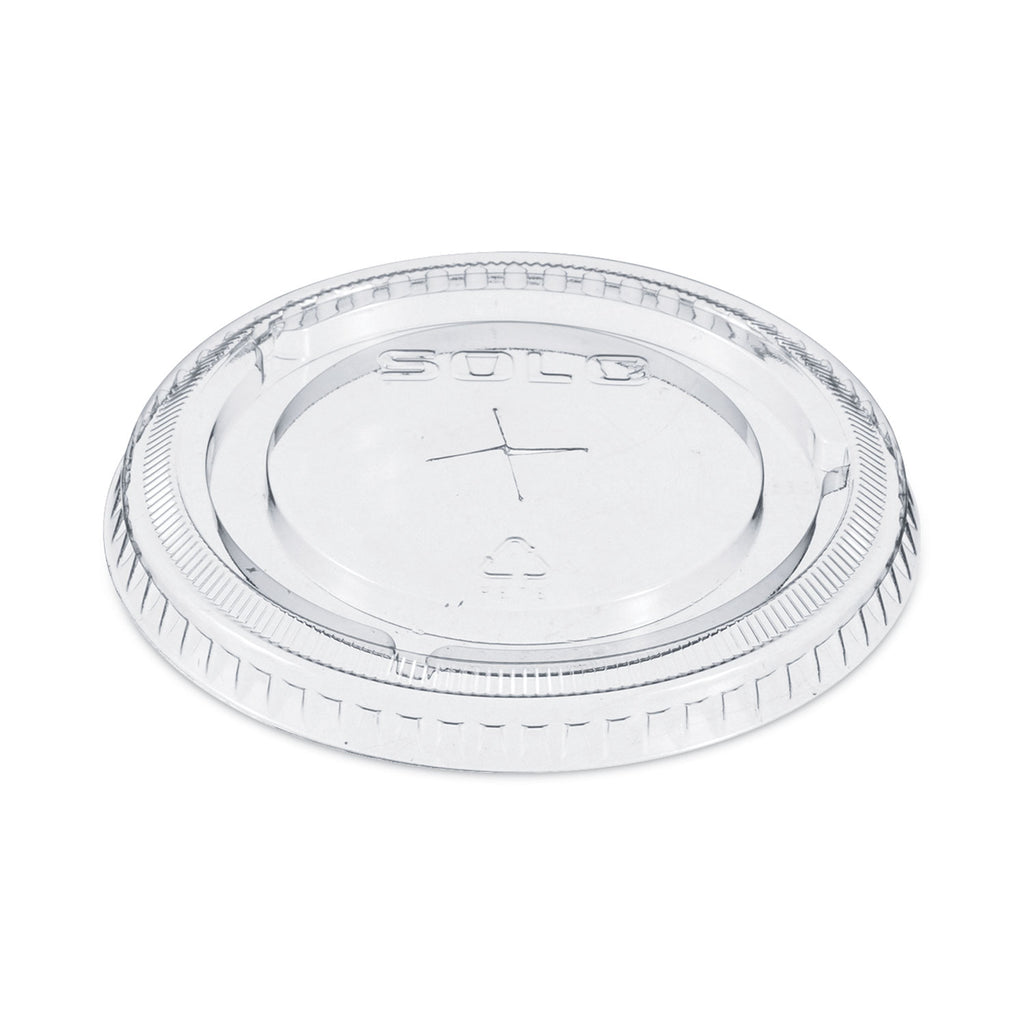Straw-Slot Cold Cup Lids, Fits 9 oz to 20 oz Cups, Clear, 100/Pack