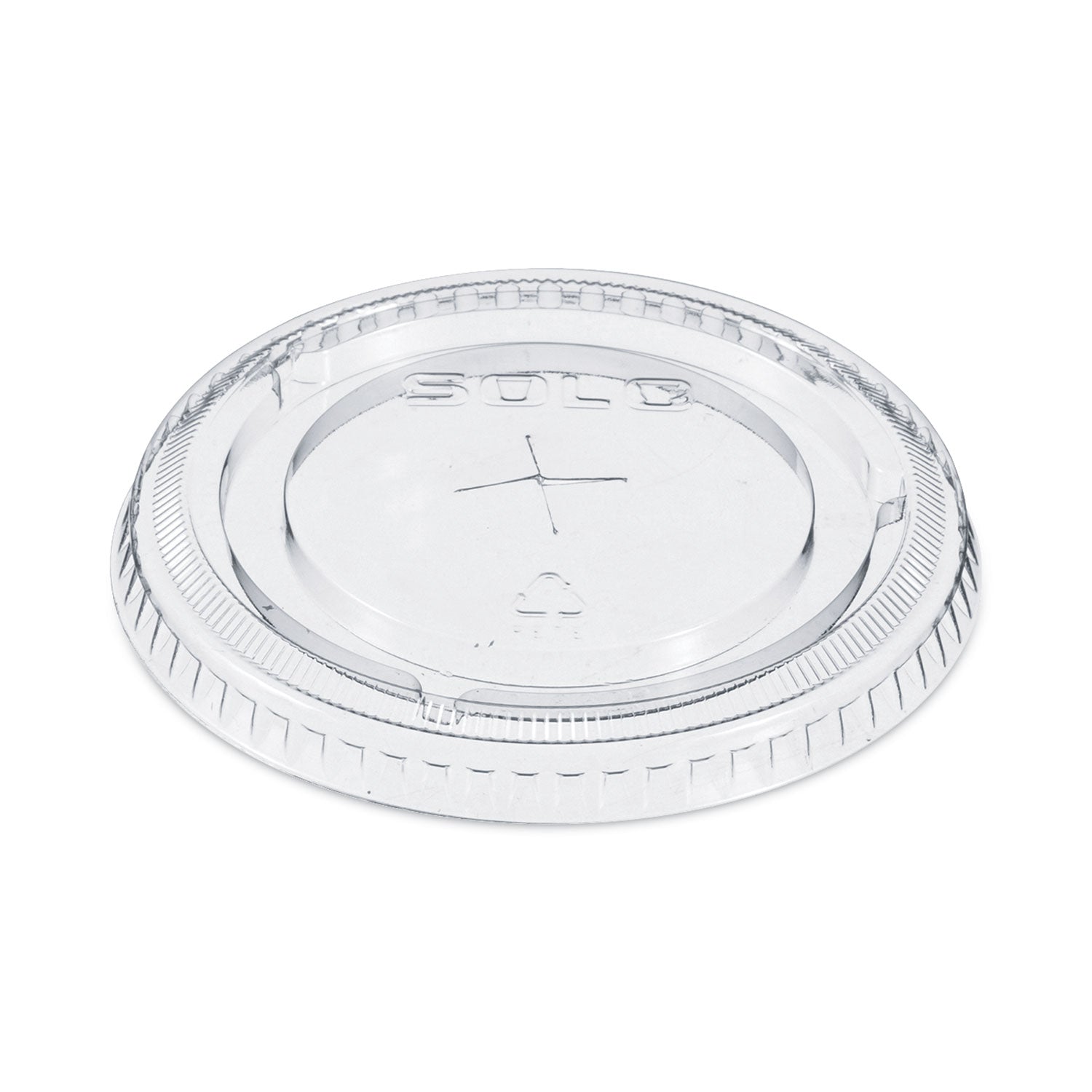 Straw-Slot Cold Cup Lids, Fits 9 oz to 20 oz Cups, Clear, 100/Pack