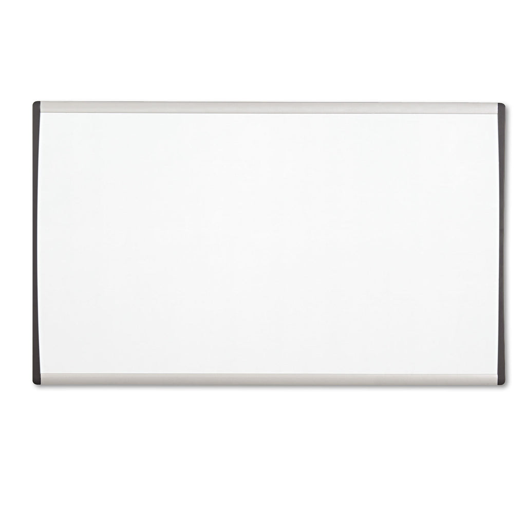 ARC Frame Cubicle Magnetic Dry Erase Board, 30 x 18, White Surface, Silver Aluminum Frame - 