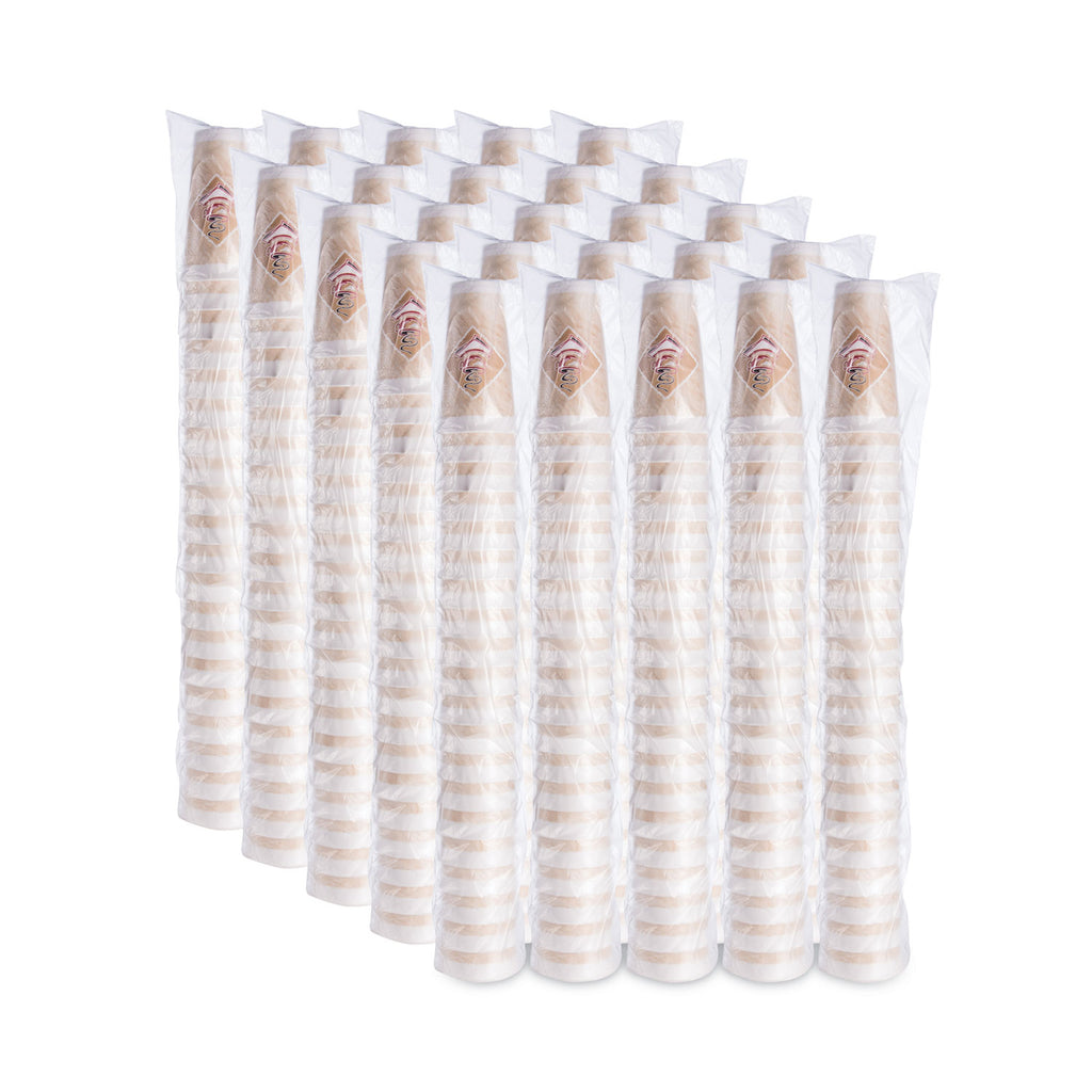Cafe G Foam Hot/Cold Cups, 20 oz, Brown/Red/White, 500/Carton