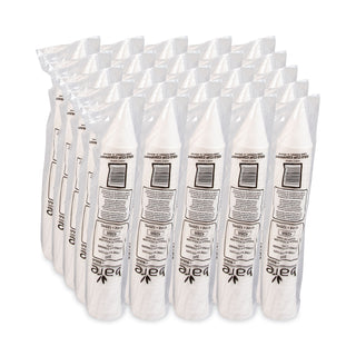 Bare Eco-Forward Treated Paper Cone Cups, ProPlanet Seal, 4.25 oz, White, 200/Bag, 25 Bags/Carton