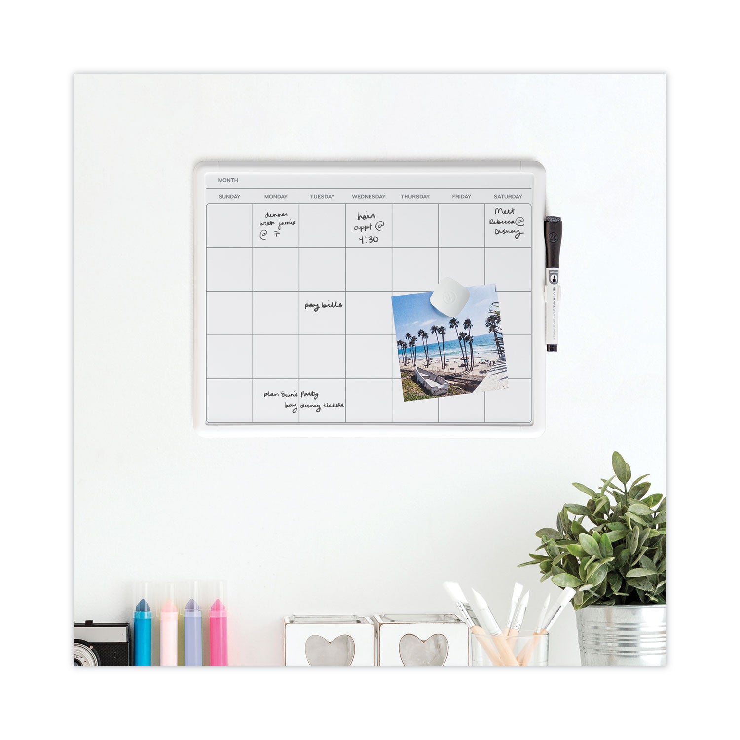 magnetic-dry-erase-monthly-calendar-14-x-1166-white-surface-white-plastic-frame_ubr260u0004 - 4