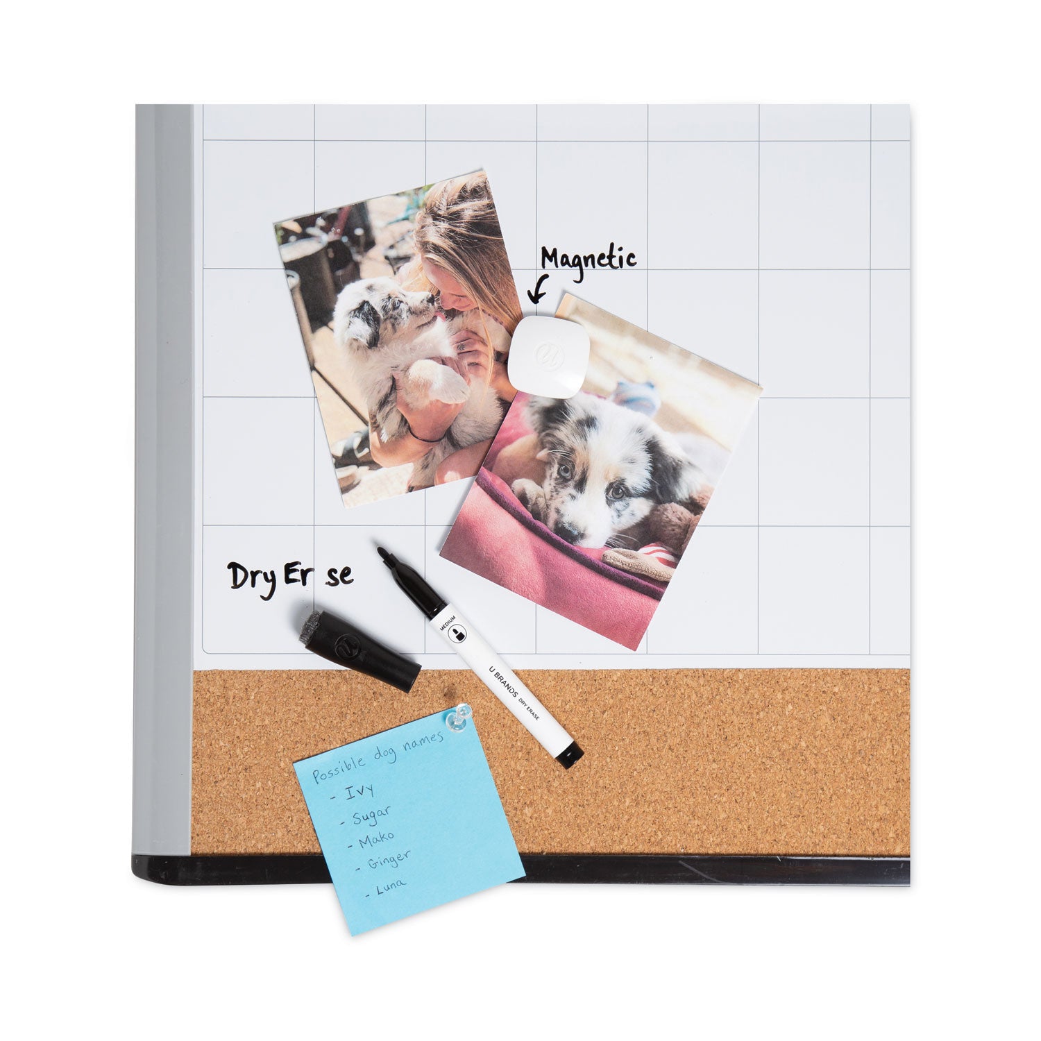 3n1-magnetic-mod-dry-erase-board-monthly-calendar-20-x-16-white-surface-gray-black-plastic-frame_ubr388u0001 - 4