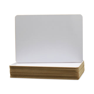 Dry Erase Board, 12 x 9.5, White Surface, 12/Pack