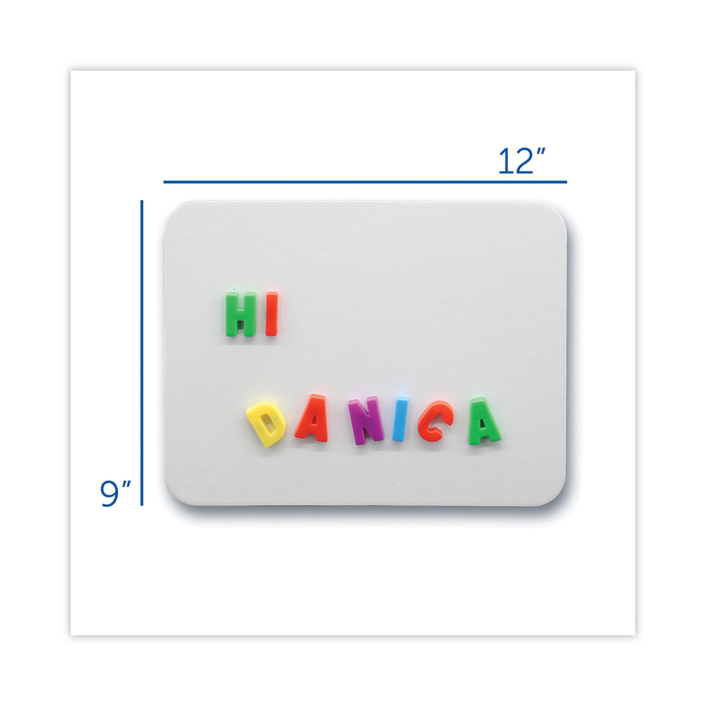Magnetic Dry Erase Board Set, 12 x 9, White Surface, 12/Pack