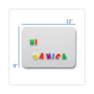 Magnetic Dry Erase Board Set, 12 x 9, White Surface, 12/Pack