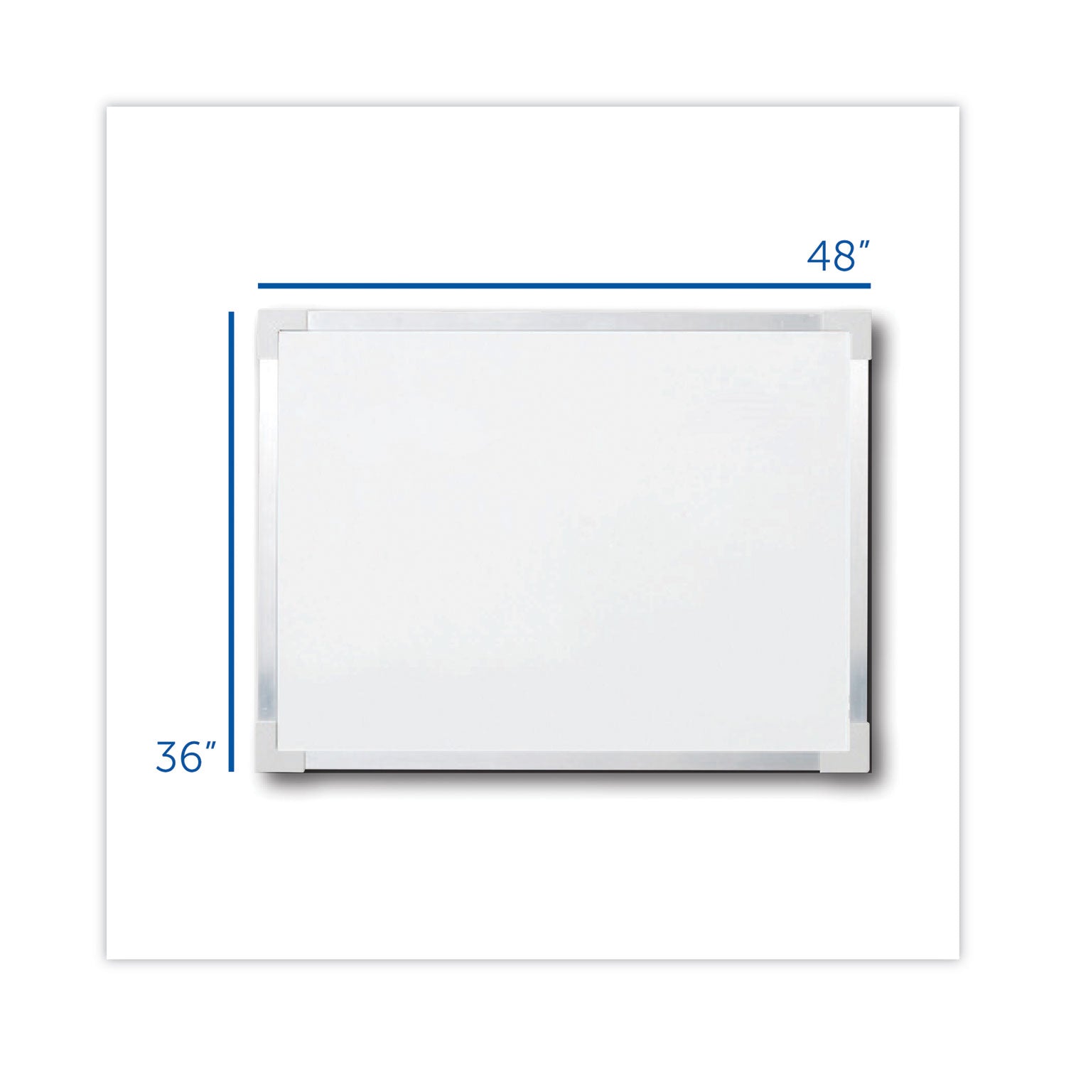 framed-dry-erase-board-48-x-36-white-surface-silver-aluminum-frame_flp17641 - 2