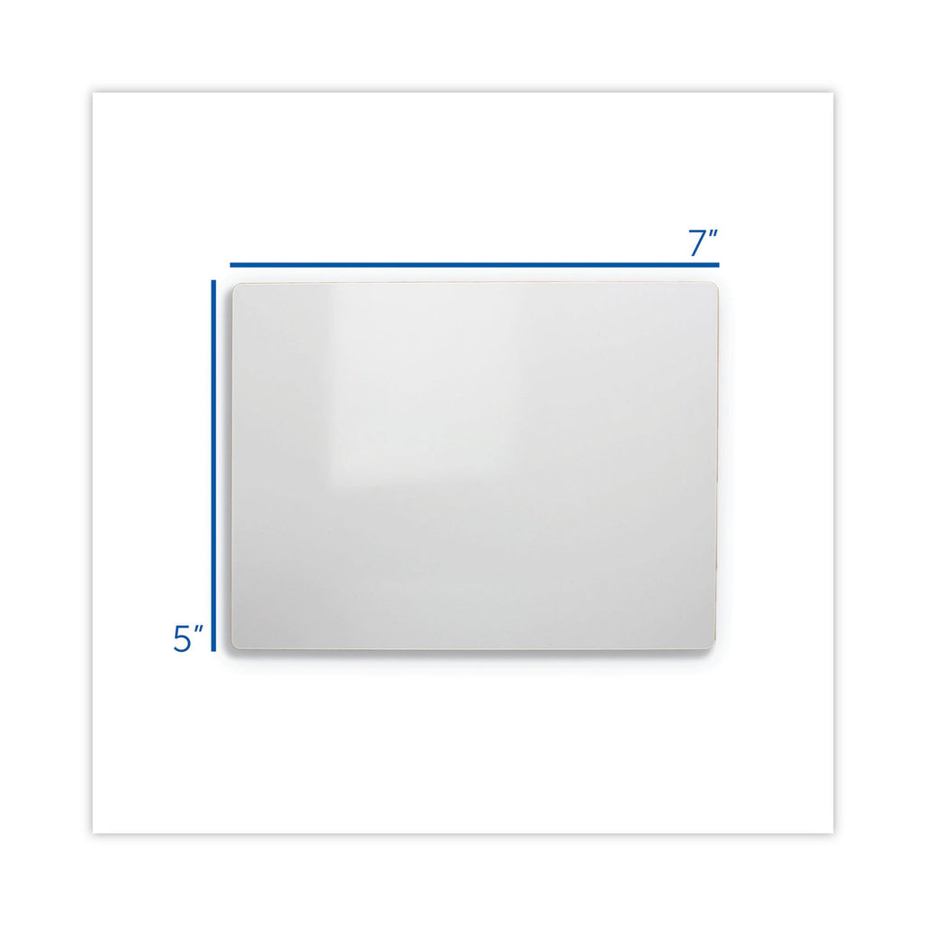 Two-Sided Dry Erase Board, 7 x 5, White Front/Back Surface, 24/Pack