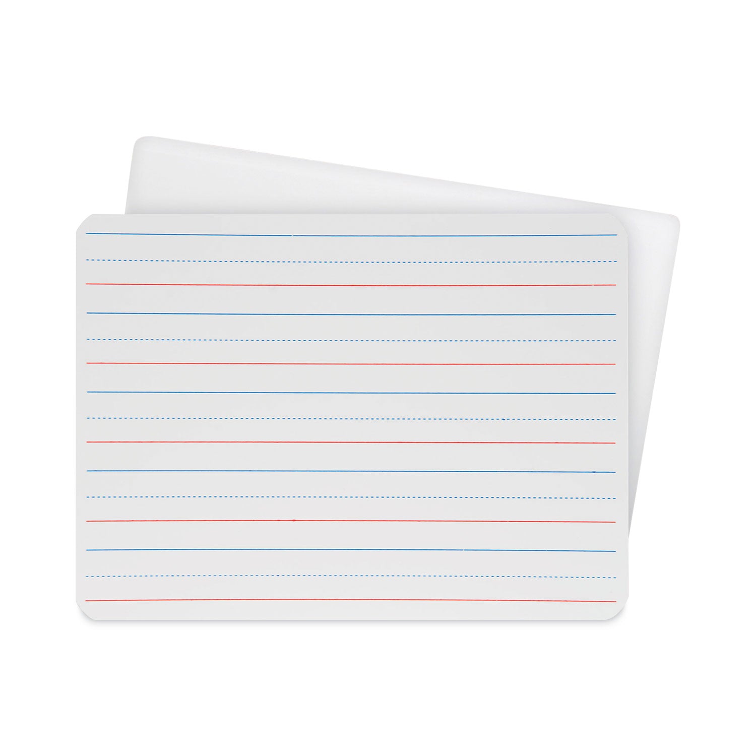 two-sided-red-and-blue-ruled-dry-erase-board-12-x-9-ruled-white-front-unruled-white-back-12-pack_flp10134 - 1