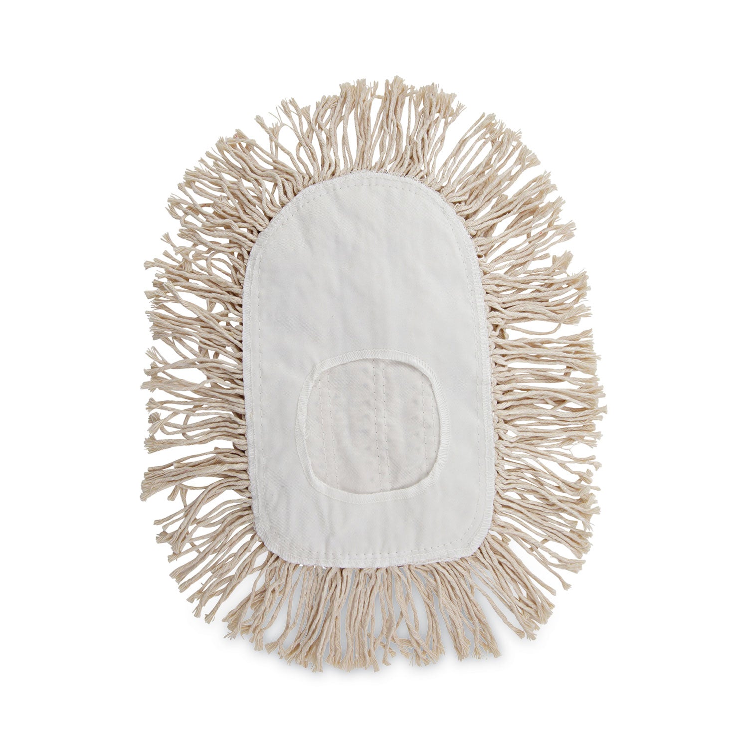 Wedge Dust Mop Head, Cotton, 17.5 x 13.5, White - 