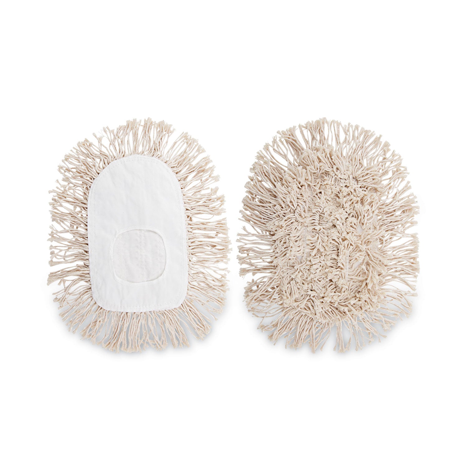 Wedge Dust Mop Head, Cotton, 17.5 x 13.5, White - 